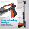 Reacher Grabber Tool - 32" Folding Arm with 90° Rotating Claw, Lightweight Gripping Device for Indoor/Outdoor Use, Mobility Aid and Trash Picker - 4 of 4