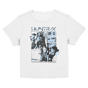 Juniors Womens KPop Demon Hunters A Battle For The Fans Girls Panels T Shirt - 1 of 4