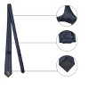 Allegra K Men's Self-tied Textured Wide Necktie - 3 of 4