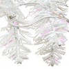National Tree Company 32" White Iridescent Tinsel Snowflake with Battery Operated Warm White LED Lights - 3 of 4
