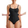 NEBILITY Shapewear Bodysuit for Women Tummy Control Body Shaper Seamless Sculpting Snatched Waist Trainer Body Suit - 4 of 4