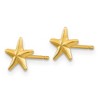 Black Bow Jewelry 6mm Polished Nautical Star Post Earrings in 14k Yellow Gold - 2 of 4