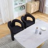 NicBex Modern Wood Accent Chairs Set of 2, Velvet Fabric Living Room Chair, Barrel Dining Chair for Living Room, Dining Room - 2 of 4