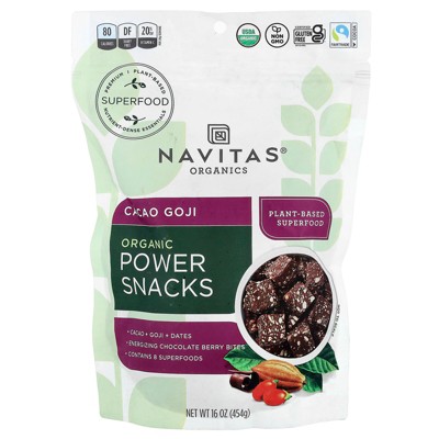 Navitas Organics Organic Power Snacks, Cacao Goji, 16 oz (454 g)