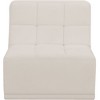 Meridian Furniture,Relax Velvet Armless Chair - 4 of 4