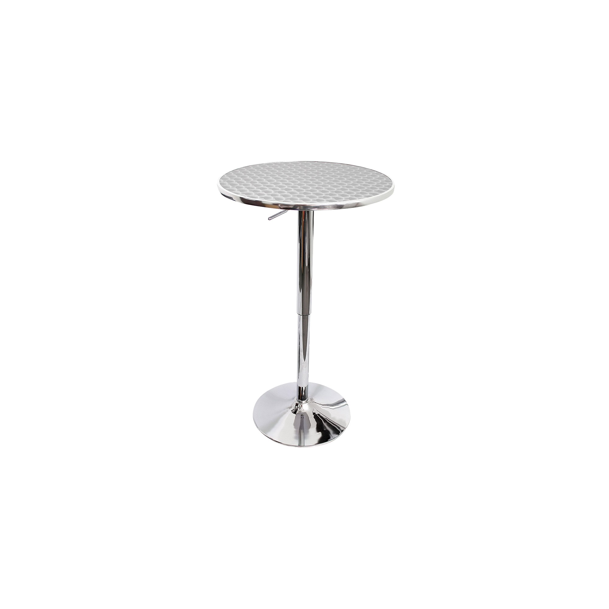 Bistro Adjustable Bar Table Metal/Stainless Steel - LumiSource