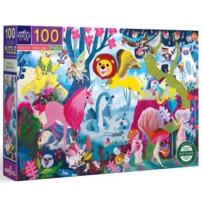 Eeboo: Love Of Magical Creatures 100 Piece Puzzle : Target