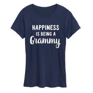 Women's - Instant Message - Happiness is Being a Grammy Short Sleeve Graphic T-Shirt - 1 of 4