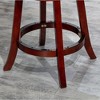NicBex Dining Chairs Upholstered Chair Counter Height Chairs Black X-Back Swivel Chair Fabric Seat for Kitchen - 4 of 4