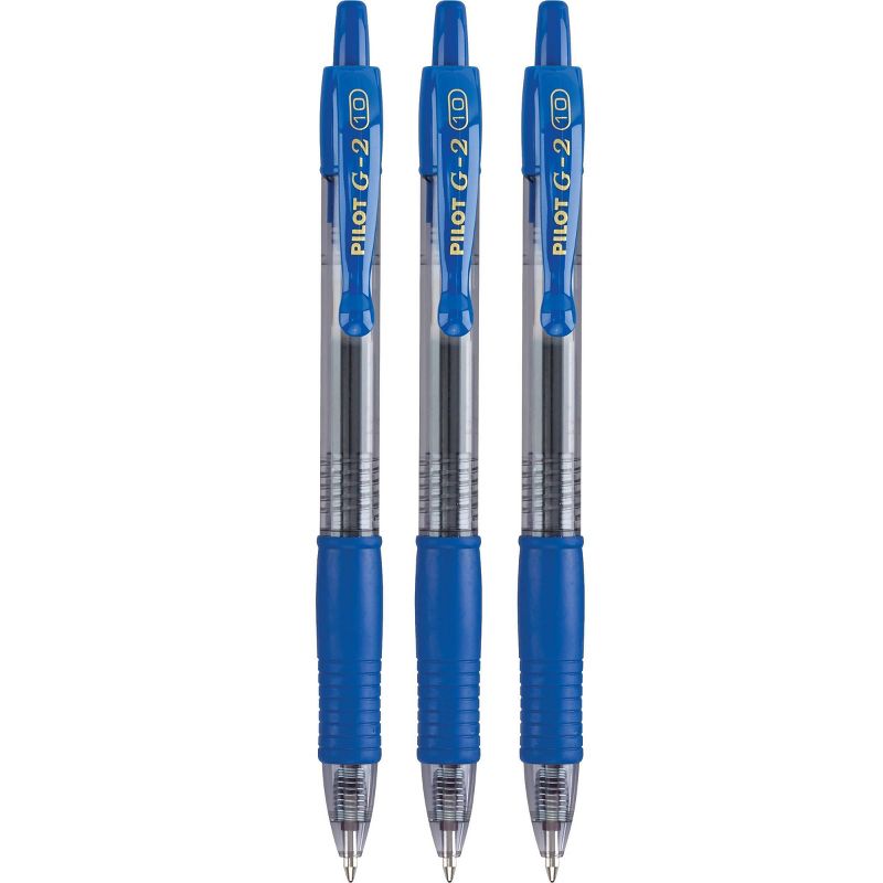 Pilot 3ct G2 Gel Pens Bold Point 1.0mm Blue Ink, 3 of 4