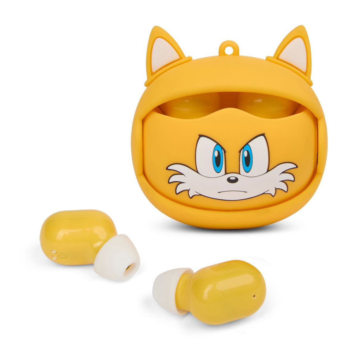 Sonic the Hedgehog Wireless Earbuds 15 Hour Playtime with Noise Cancelling and Flip Case - Tails