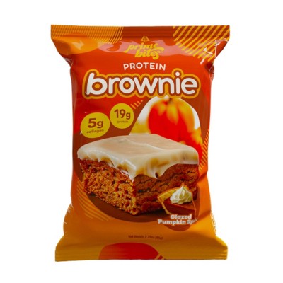 Prime Bites Glazed Pumpkin Spice Protein Brownie - 19g Protein - 2.29oz