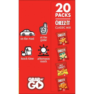 Cheez-It Cheese Lovers Multipack Crackers - 19.1oz/20ct