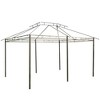 Gsluuk Outsunny 10' x 13' Patio Gazebo, Outdoor Gazebo Canopy Shelter with Curtains, Vented Roof - 2 of 4