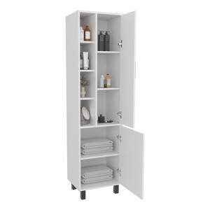 SEVOBAL Bathroom Storage Cabinets 23in Wall Cabinets with One Door for Toiletries and Towels for Bathroom, White, 36.61"*22.44"*3.94" - 1 of 4