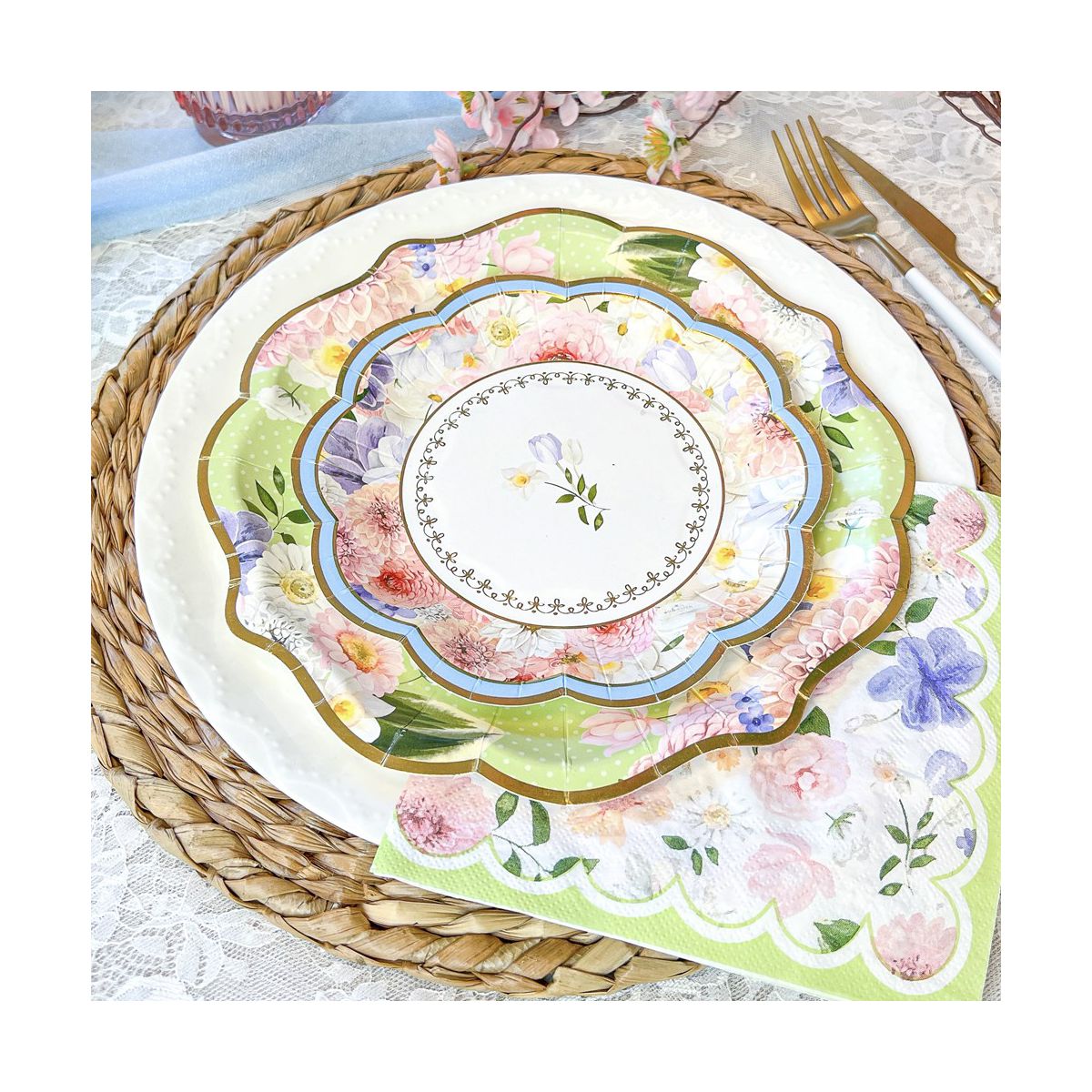 Kate Aspen Tea Time Party 62 Piece Party Tableware Set (16 Guests) | 00246NA-KIT - thumbnail 4