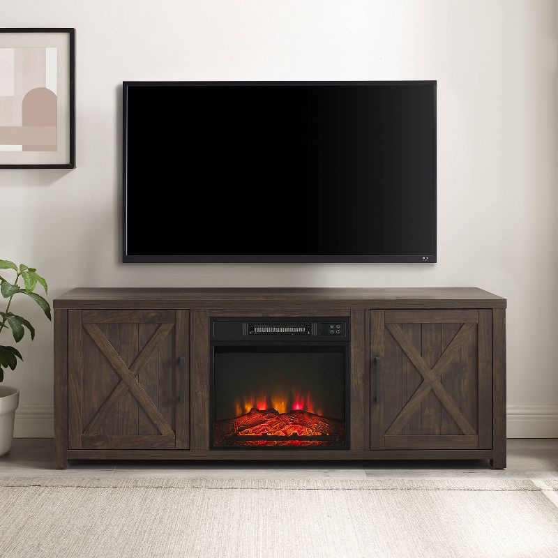 58" Gordon Low Profile TV Stand for TVs up to 65" with Fireplace - Crosley, 4 of 17