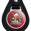 Christmas Vacation Merry Clarkmas Black Leather Keychain - 3 of 4