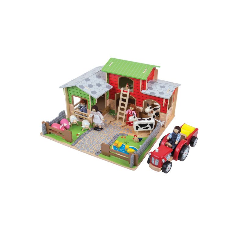 Bigjigs Tractor and Trailer Playset, 3 of 4