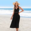 Women's Elegant Black Maxi Dress for Beach Getaways - Cupshe - 2 of 4
