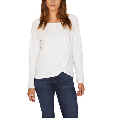 Sanctuary Clothing Womens Side Twist Front Basic T-Shirt