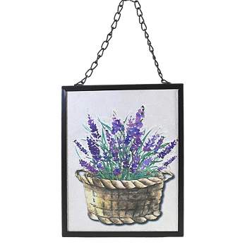 Home Decor 10.0 Inch Lavender Wildflower Wall Decor Mother's Day Wall Signs