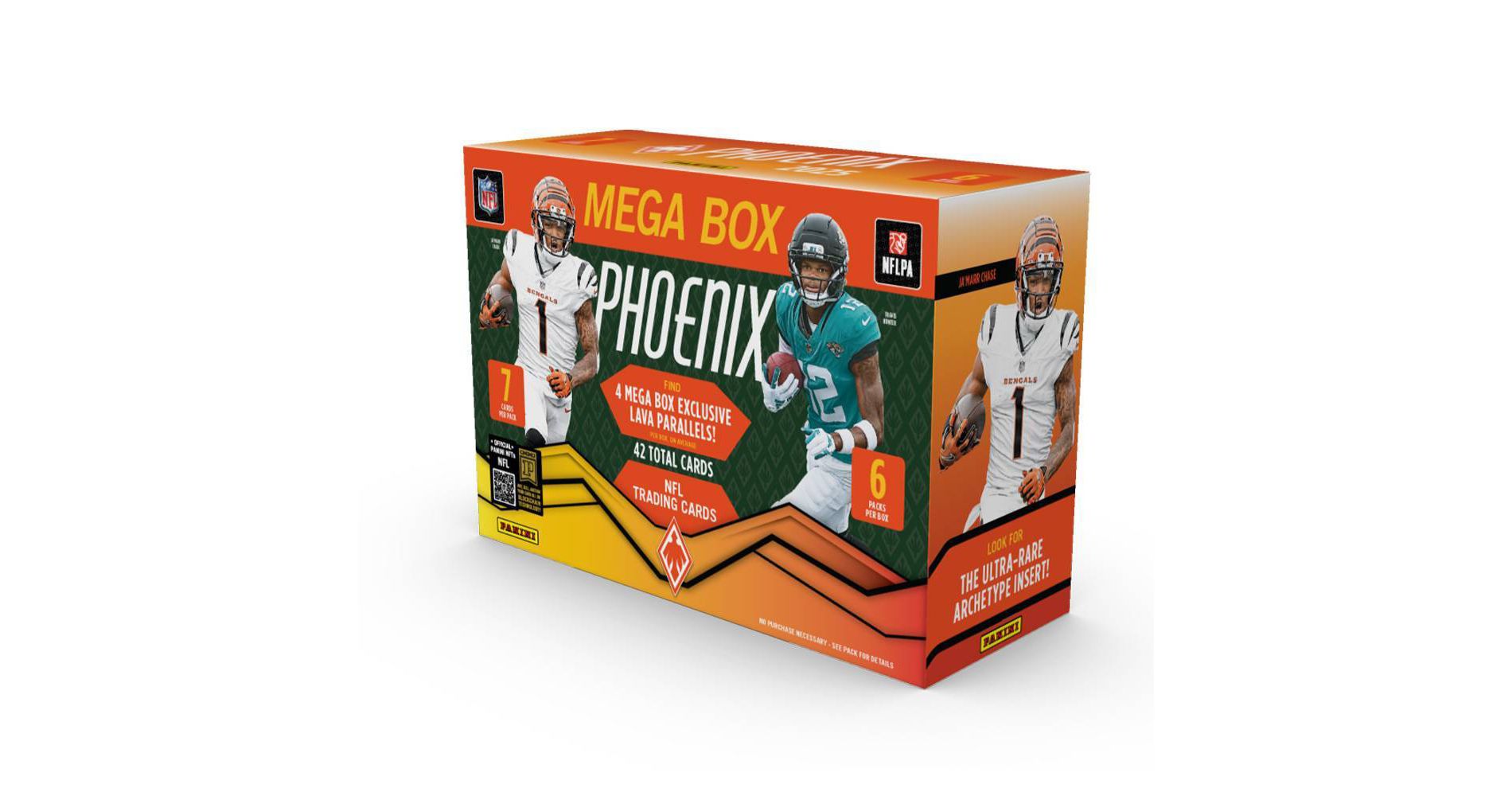2025 Panini NFL Phoenix Football Trading Card Mega Box