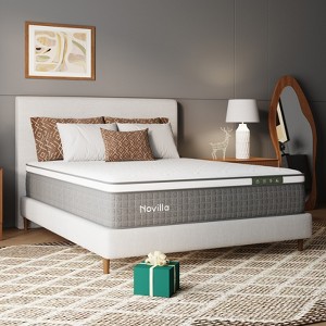 Novilla 12-in Medium Twin Hybrid Memory Foam/Coil Blend Mattress in a Box - 1 of 4