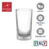 Bormioli Rocco Graphics Glasses, Set of 4 - Tumblers with Reflective Base - Elegant Italian Barware for Aromatic Spirits - 2 of 4