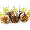 Nostalgia NCCA5 Lazy Susan Chocolate & Caramel Apple Party with Heated Fondue Pot, 25 Sticks, Decorating and Toppings Trays - 4 of 4