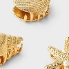 Seashell Claw Hair Clip Set 3pc - A New Day™ Gold - 3 of 3