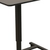 HomeRoots Adjustable Black Wood and Stainless Steel Rolling Standing Desk - 4 of 4