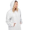 Women's Plus Size Hoodie Sweatshirt Dress - White Mark - 2 of 3