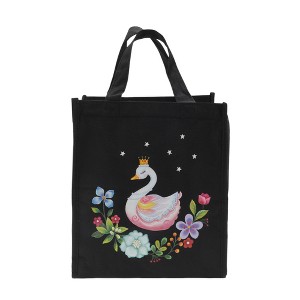 Unique Bargains Thermal Lunch Bag Black 1 Pc - 1 of 4