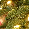 LuxenHome 5Ft Pre-Lit Artificial Pine Christmas Tree with Pinecones and Black Square Planter Pot Green - 3 of 4