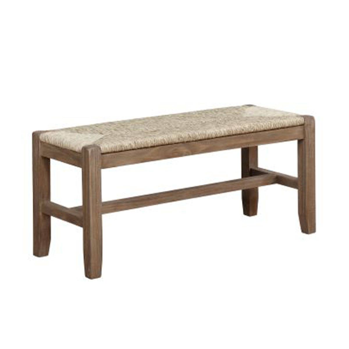 40" Davenport Wood Bench Light Amber - Alaterre Furniture - thumbnail 2