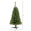 3ft. Green Artificial Christmas Tree with 50 LED Lights & 118 Branches – Classic Petite Holiday X-Mas Tree - 2 of 4