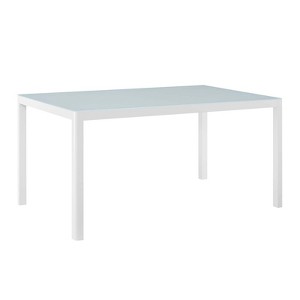 Modway Raleigh 59" Outdoor Patio Aluminum Dining Table - 1 of 4