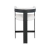 Meridian Furniture,Romeo Cream Boucle Fabric Counter Stool, Set of 2 - 2 of 4