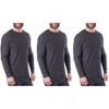 Alpine Swiss Mens Thermal Long Sleeve Top Underwear Crew Neck Shirt Waffle Knit Henley Base Layer - 4 of 4