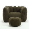 NicBex Bean Bag Chair,Beanbag Chair with Footstool,Adult Lounge Sofa with High Resilient Foam,Comfy Chair for Living Room Bedroom - 4 of 4