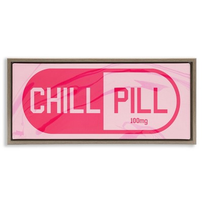 Stupell Industries Chill Pill Modern Pop, 31" x 14"