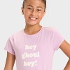 Girls' Short Sleeve Halloween Graphic T-Shirt - Cat & Jack™ Purple - 2 of 4