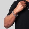 Crucible Men's Polished Double Franco Chain Cuff Bracelet - 3 of 4