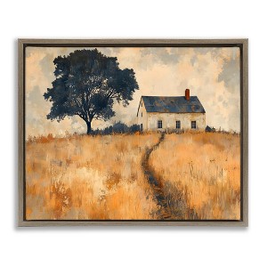 Stupell Industries Impressionist House on Hilltop Floating Frame Canvas Art - 1 of 4