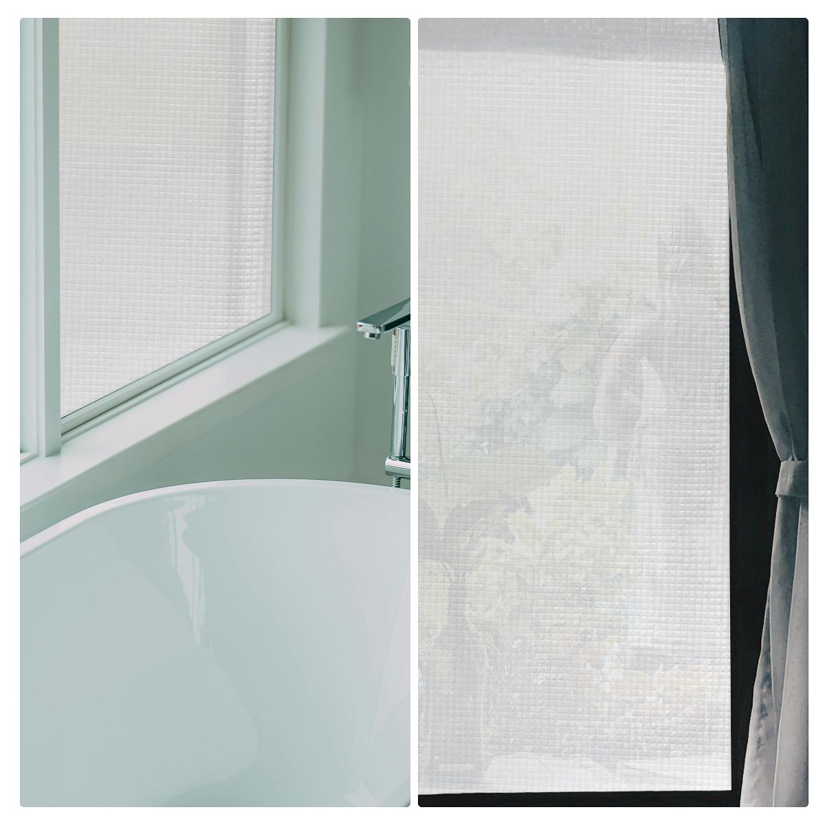 Unique Bargains Mosaics Pattern Window Privacy Film 78.74"L x 17.72"W Clear 1 Pc - thumbnail 6