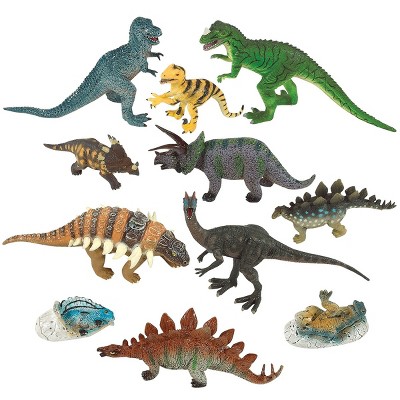 Battat Vinyl Dinosaurs Pretend Play - Set of 11