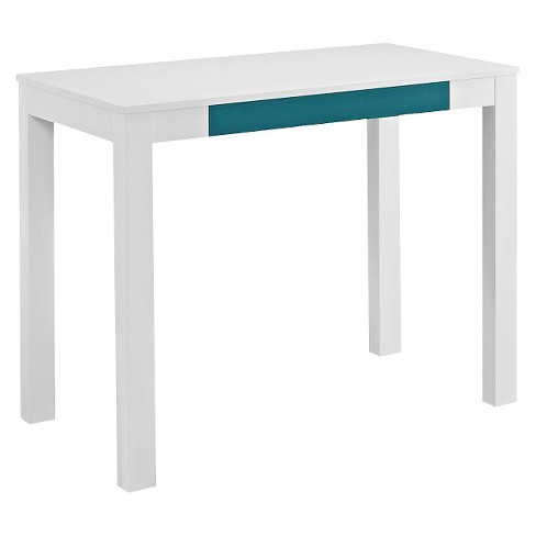 George Parsons Desk With Drawer White Teal Room Joy Target