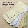 KeaBabies 5pk Organic Quin Baby Burp Cloths for Boys, Girls, Large Absorbent Cotton Burping Cloths for Babies, Newborns - 3 of 4