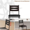 Bar Stools Set of 4, Upholstered Bar Chairs with Back, 44.4 Inches Kitchen Bar Stools with Footrest, Thick Cushion - 3 of 4